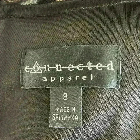 Connected Apparel Size 8 Gold Ribbon Soutache Sheath Dress, stunning - Picture 6 of 6